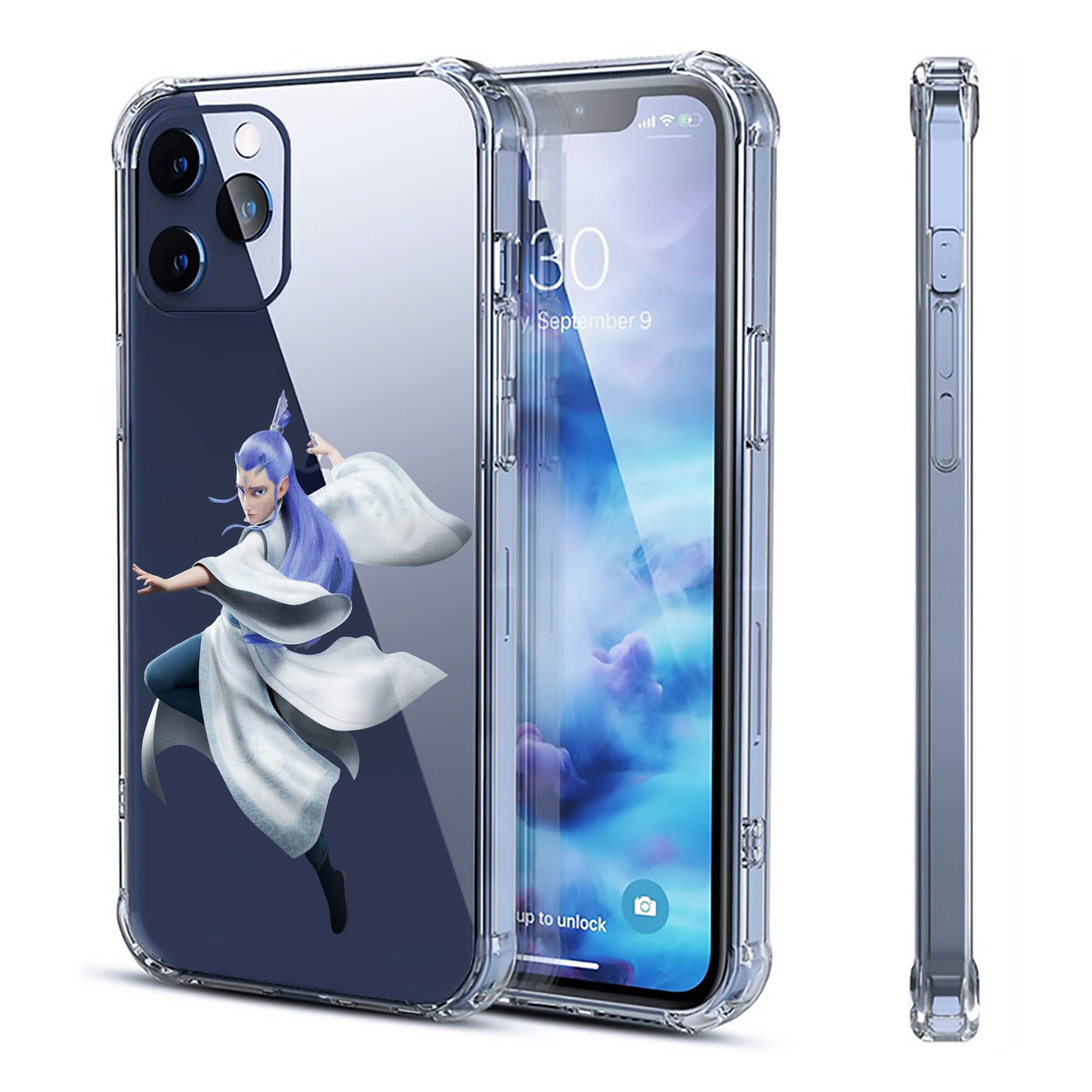 （画像用） Ne Zha 2 ナタ 魔童の大暴れ 【iPhone 12シリーズ対応】透明スマホケース（クリアソフトケース）